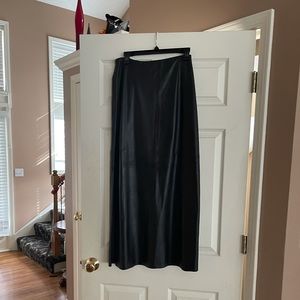 Beautiful Long Genuine Leather Skirt